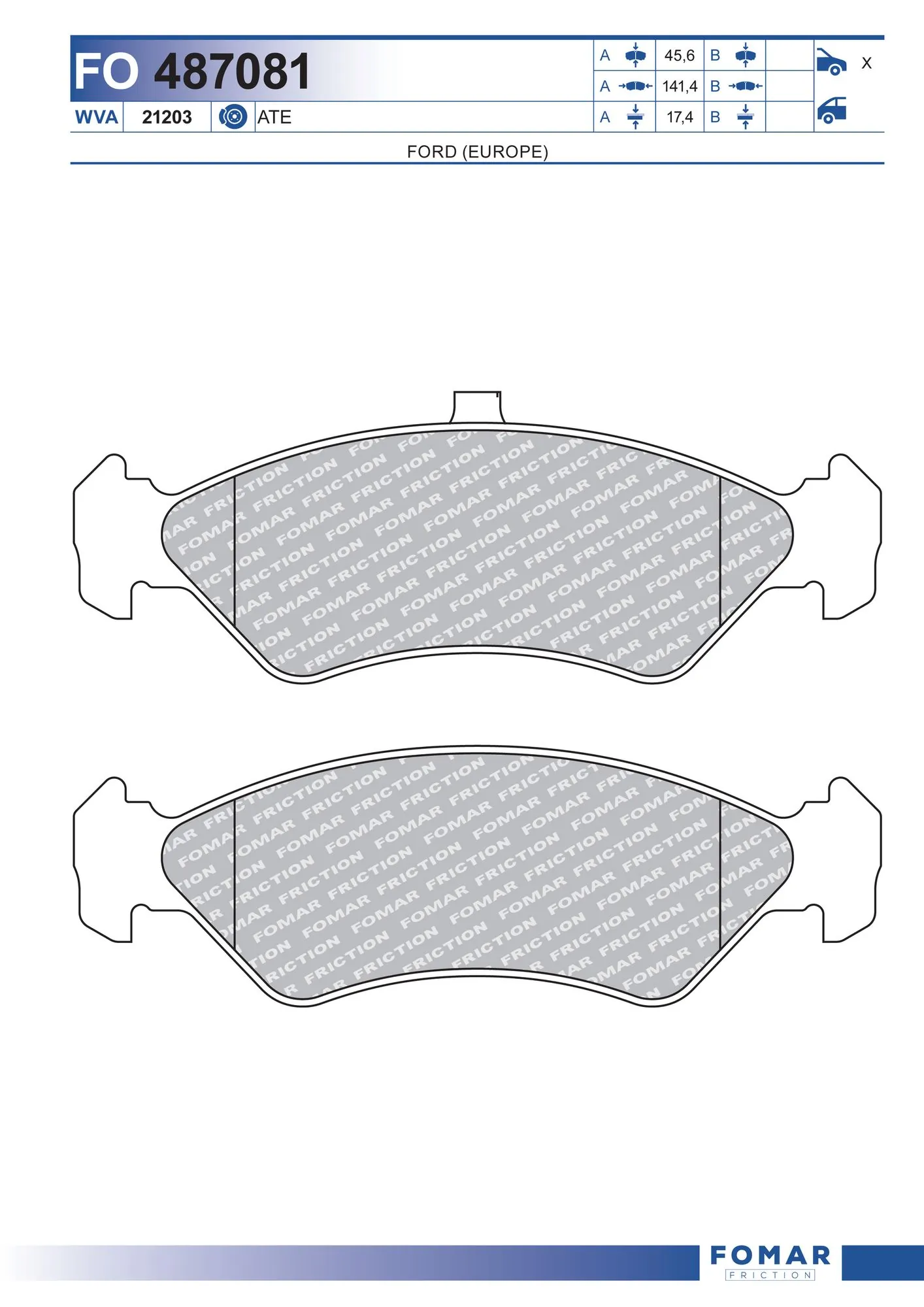 Brake Pad Set, disc brake